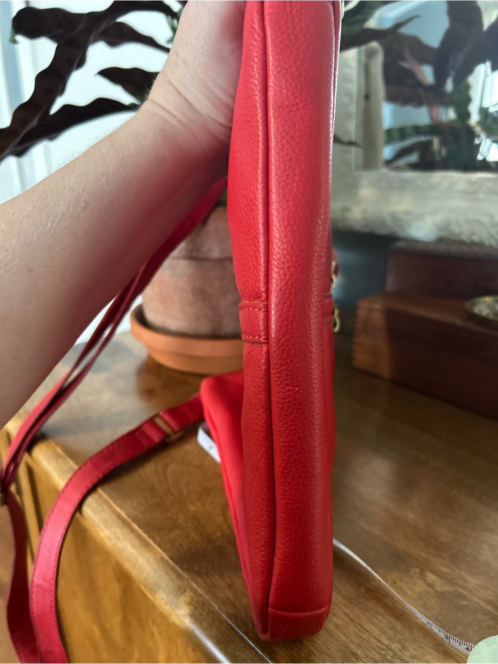 Fossil Erin Crossbody Bag in Genuine Red Leather - Picture 14 of 16